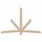 Ekena Millwork Alberta Smooth Timber Gable Bracket, Douglas Fir, 108"W x 68"H x 1 1/2"D x 5 1/2"F, 15/12 Pitch GBW108X68X0206ALB00SDF - alternate 1